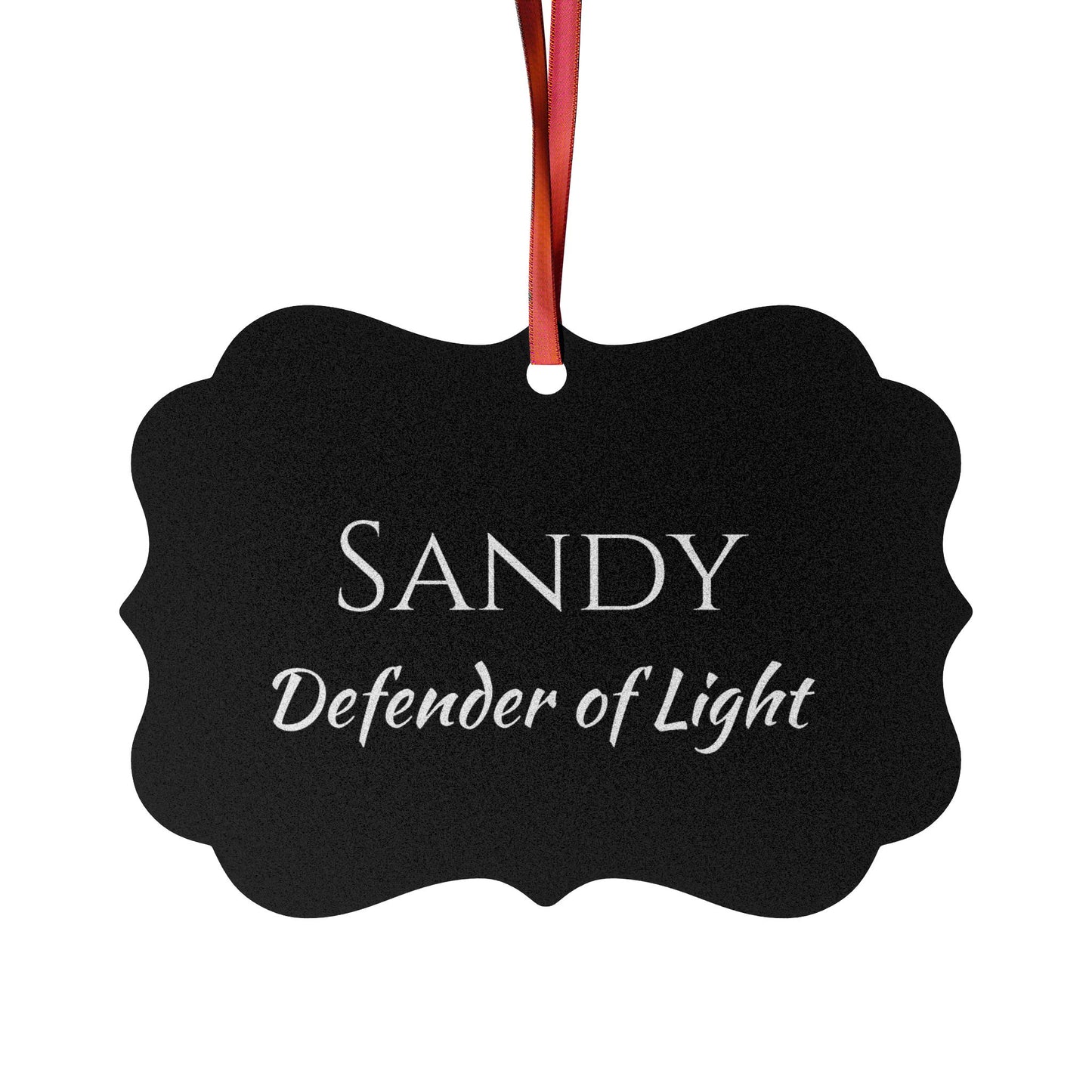 Sandy - Elegant Custom Name Meaning Ornament