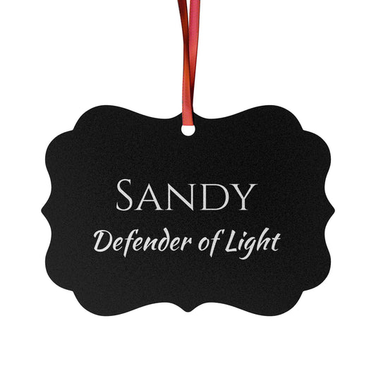 Sandy - Elegant Custom Name Meaning Ornament