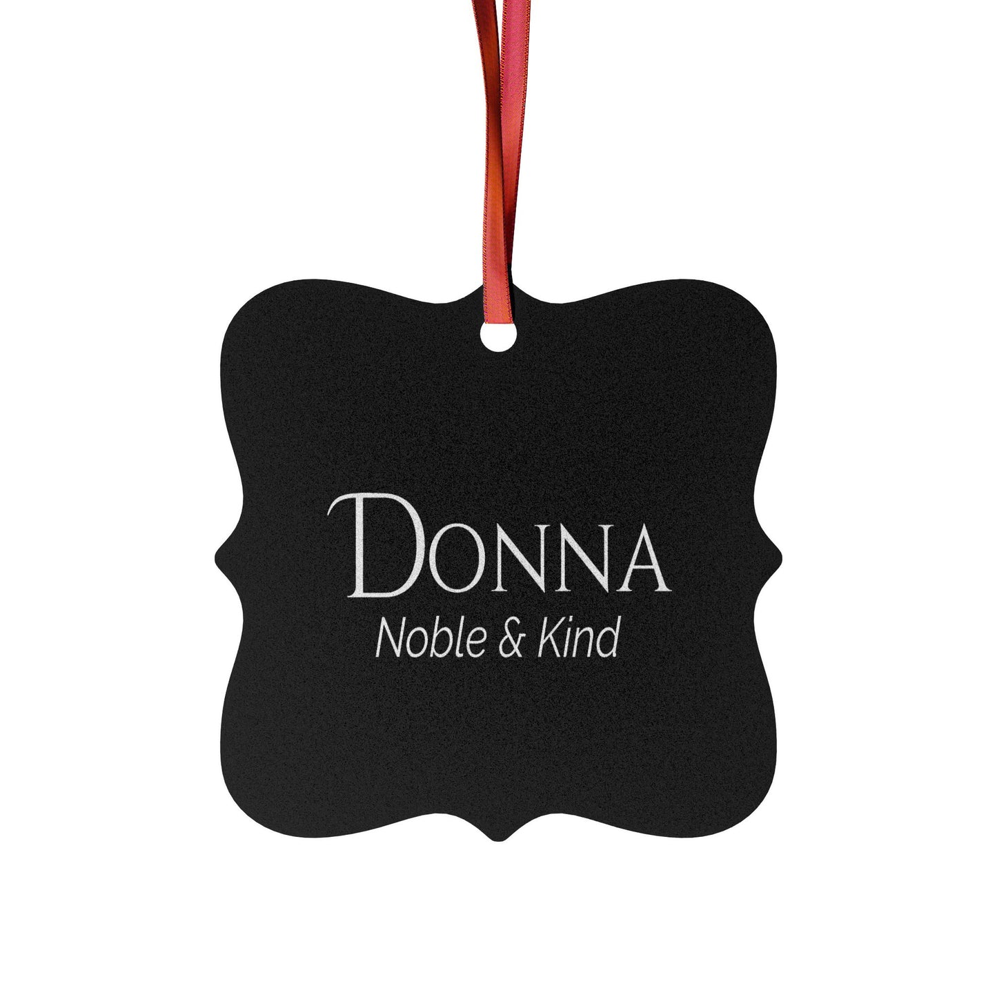 Donna - Elegant Custom Name Meaning Ornament