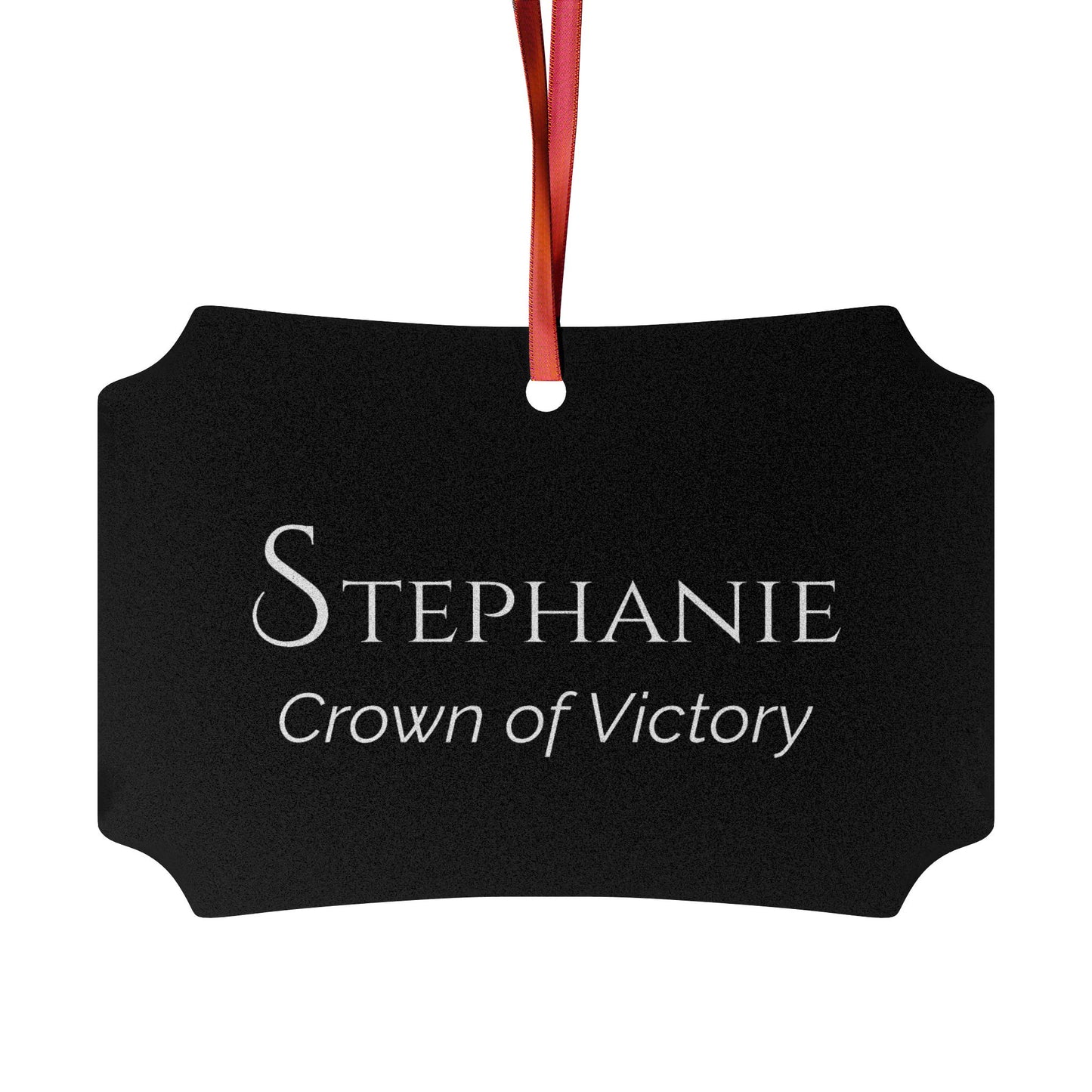 Stephanie - Elegant Custom Name Meaning Ornament