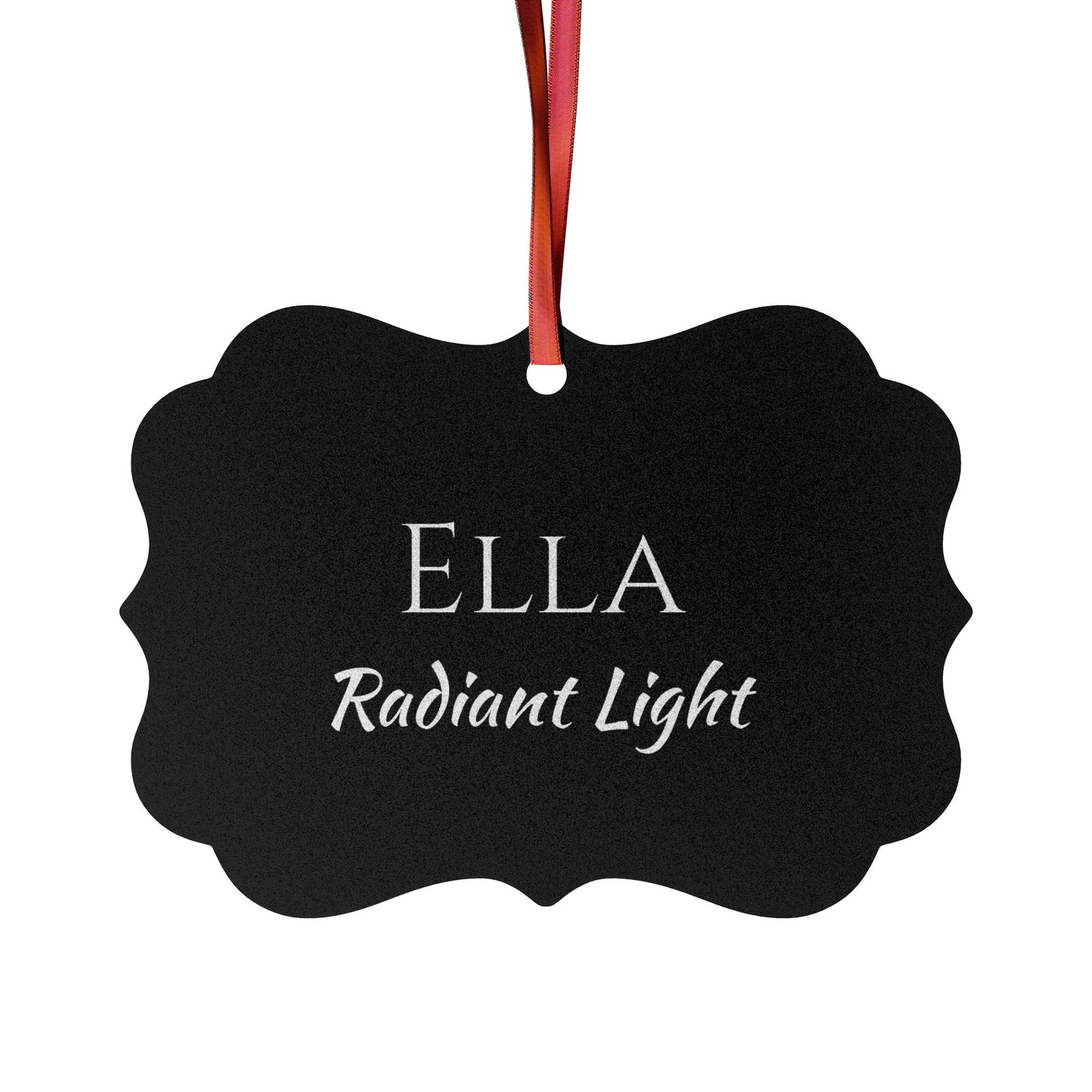 Ella - Elegant Custom Name Meaning Ornament