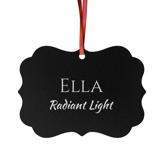 Ella - Elegant Custom Name Meaning Ornament