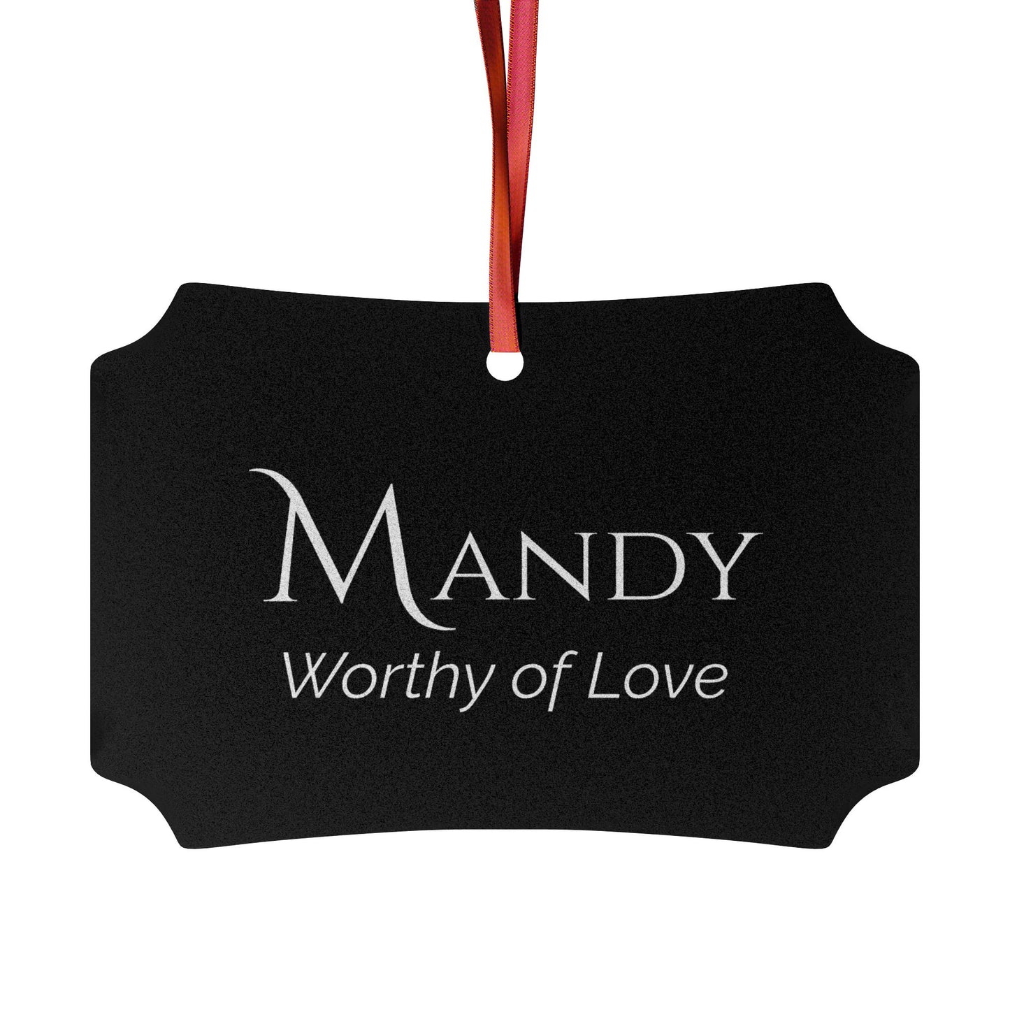 Mandy - Elegant Custom Name Meaning Ornament