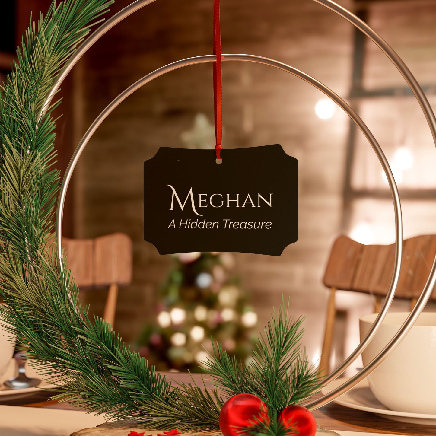 Meghan - Elegant Custom Name Meaning Ornament