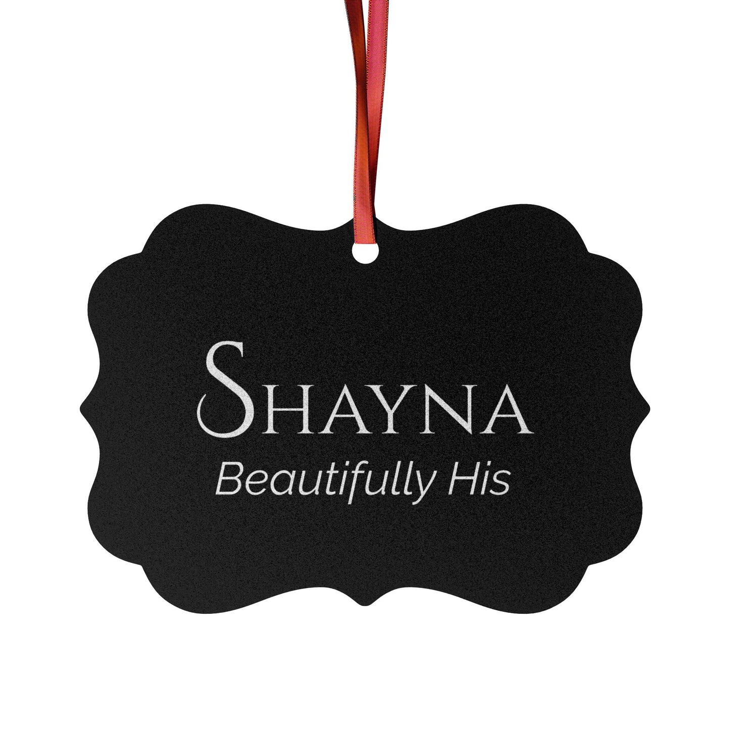Shayna - Elegant Custom Name Meaning Ornament