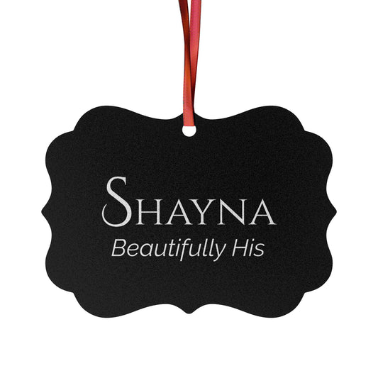 Shayna - Elegant Custom Name Meaning Ornament