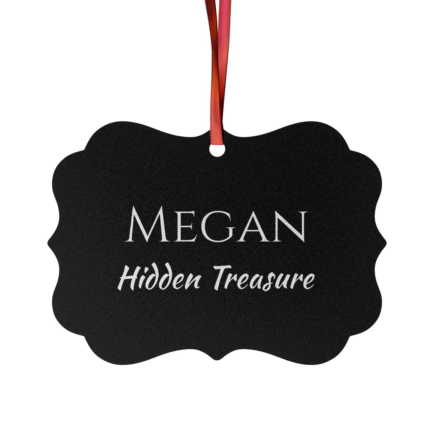 Megan - Elegant Custom Name Meaning Ornament