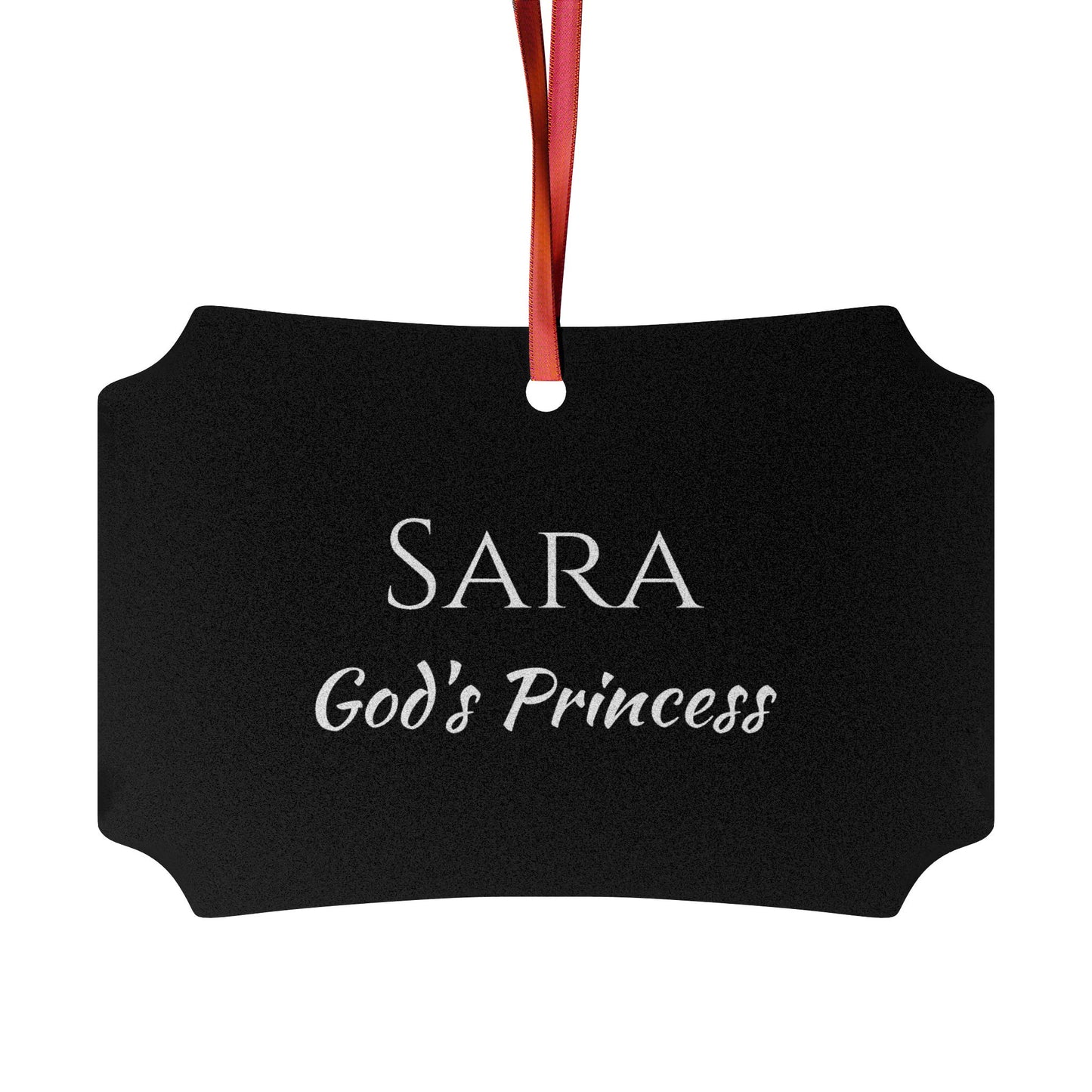 Sara - Elegant Custom Name Meaning Ornament