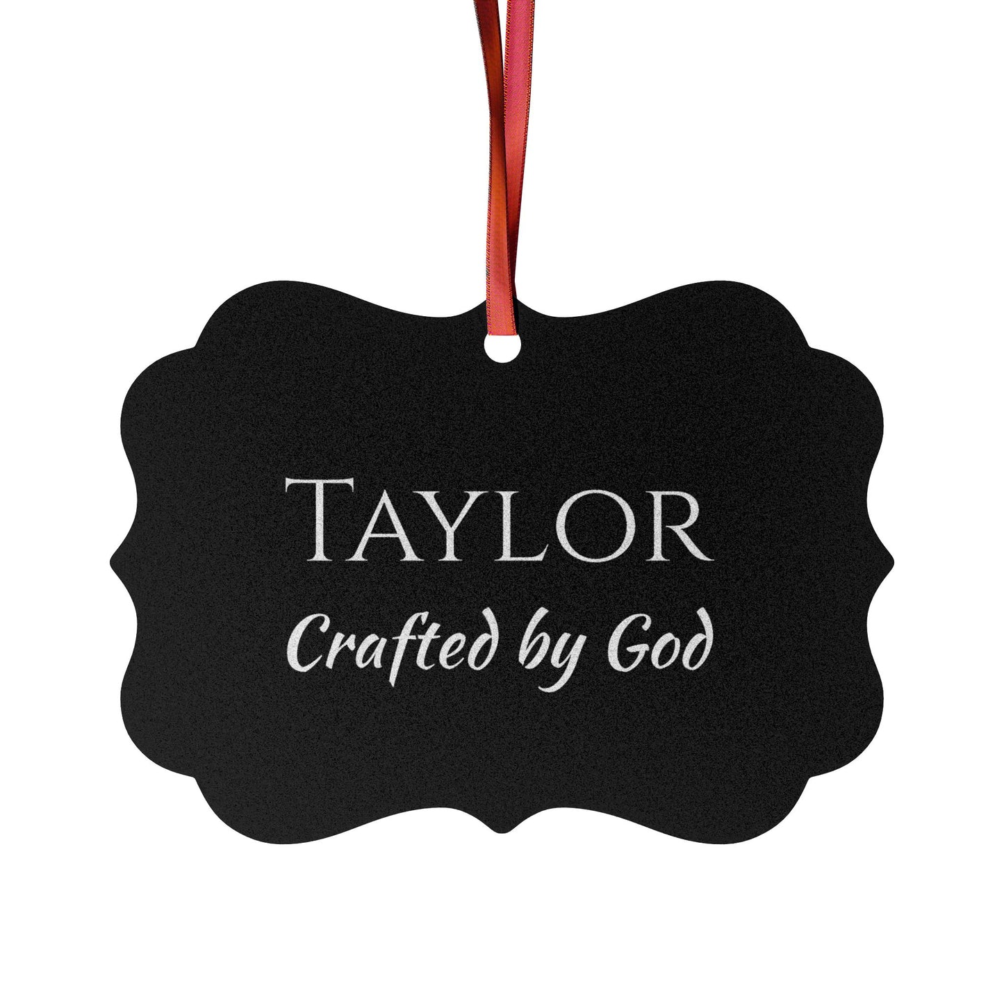 Taylor - Elegant Custom Name Meaning Ornament