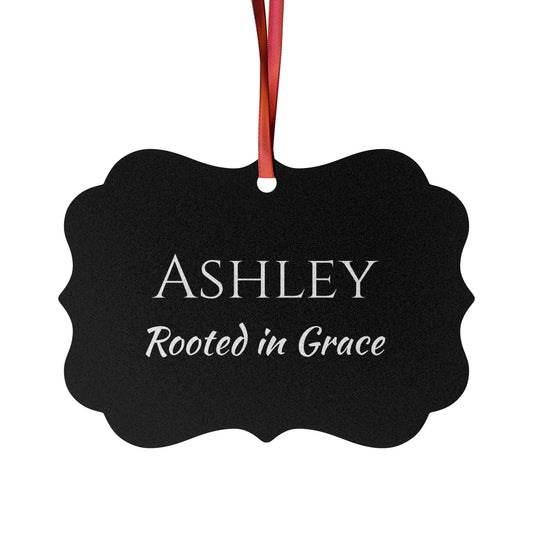 Ashley - Elegant Custom Name Meaning Ornament