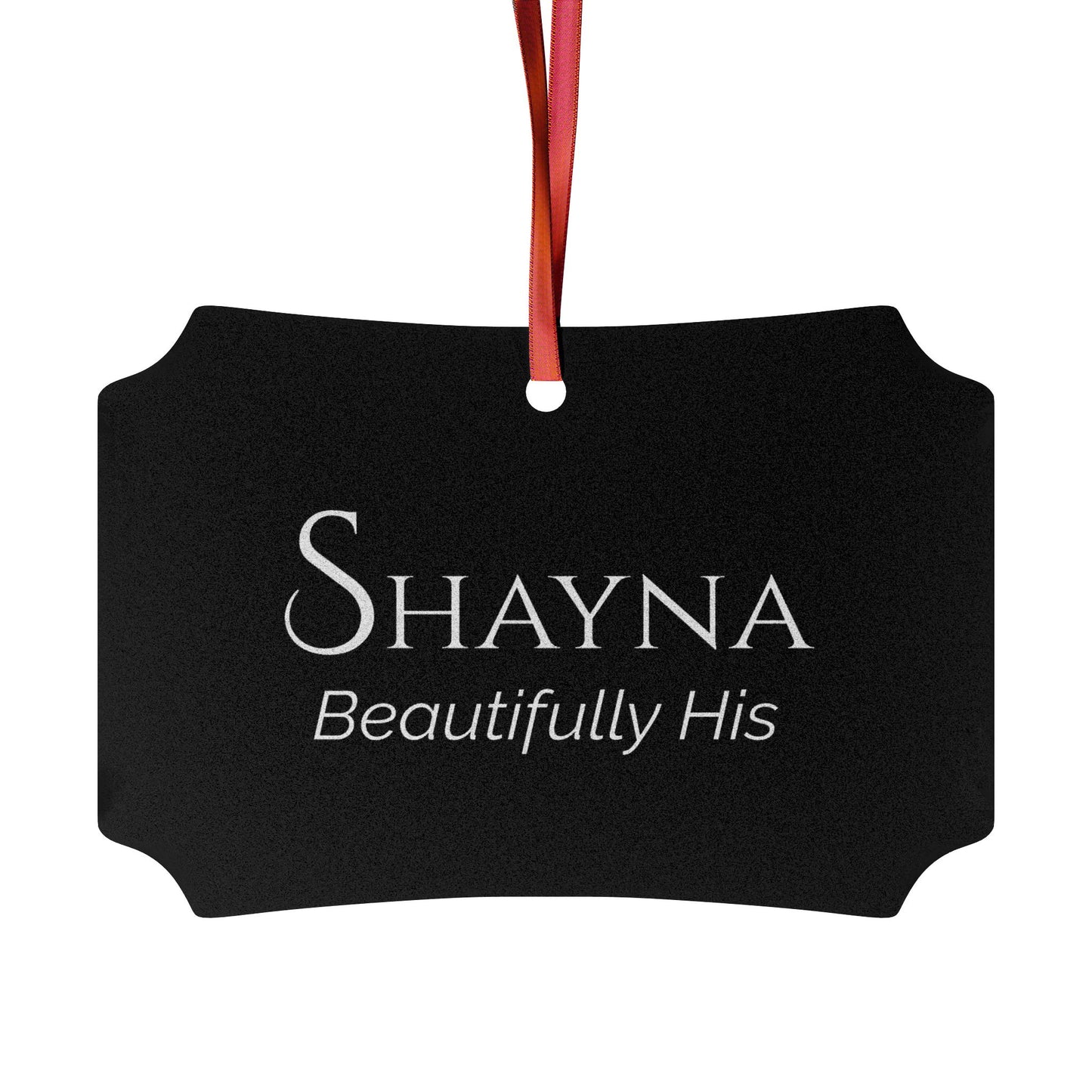 Shayna - Elegant Custom Name Meaning Ornament
