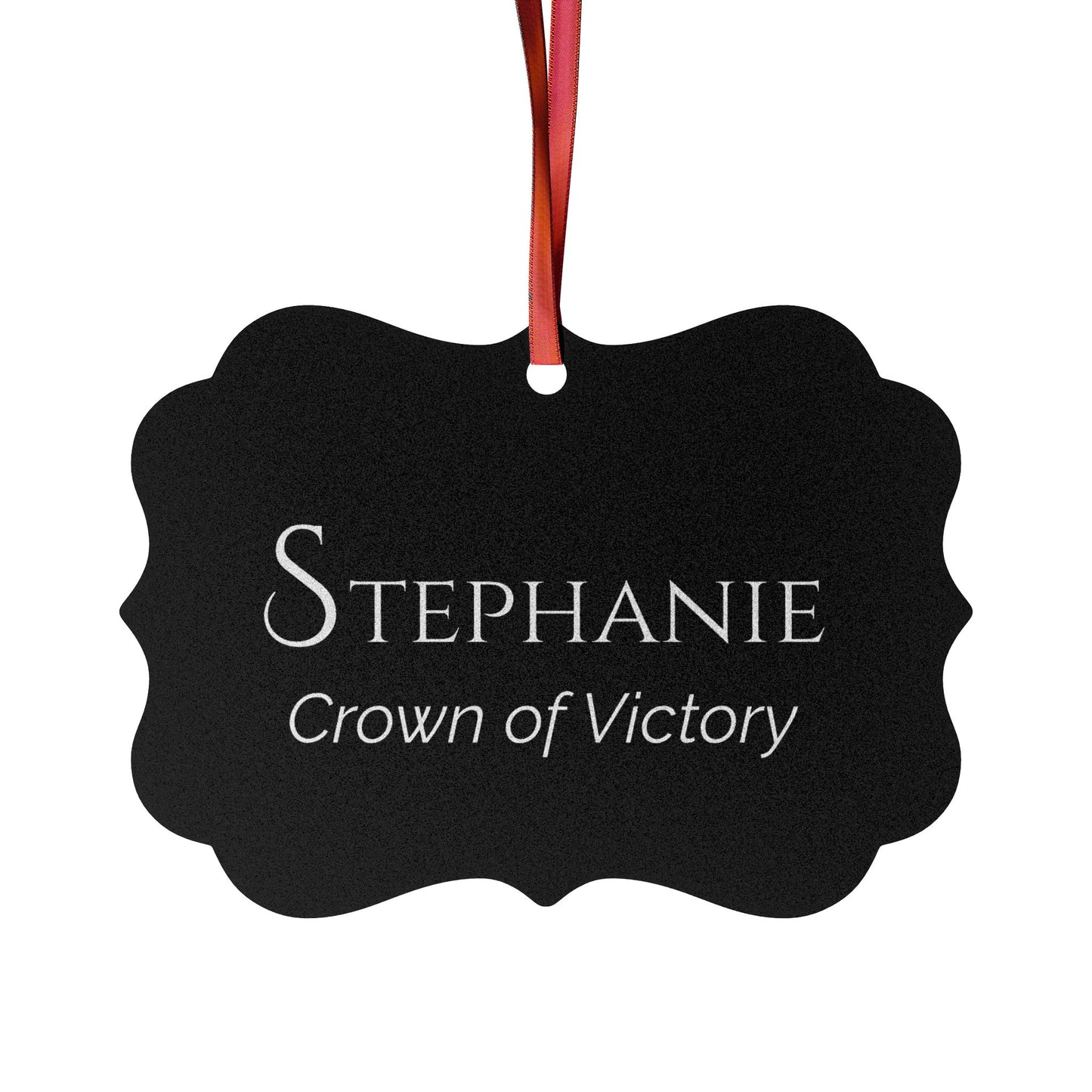Stephanie - Elegant Custom Name Meaning Ornament
