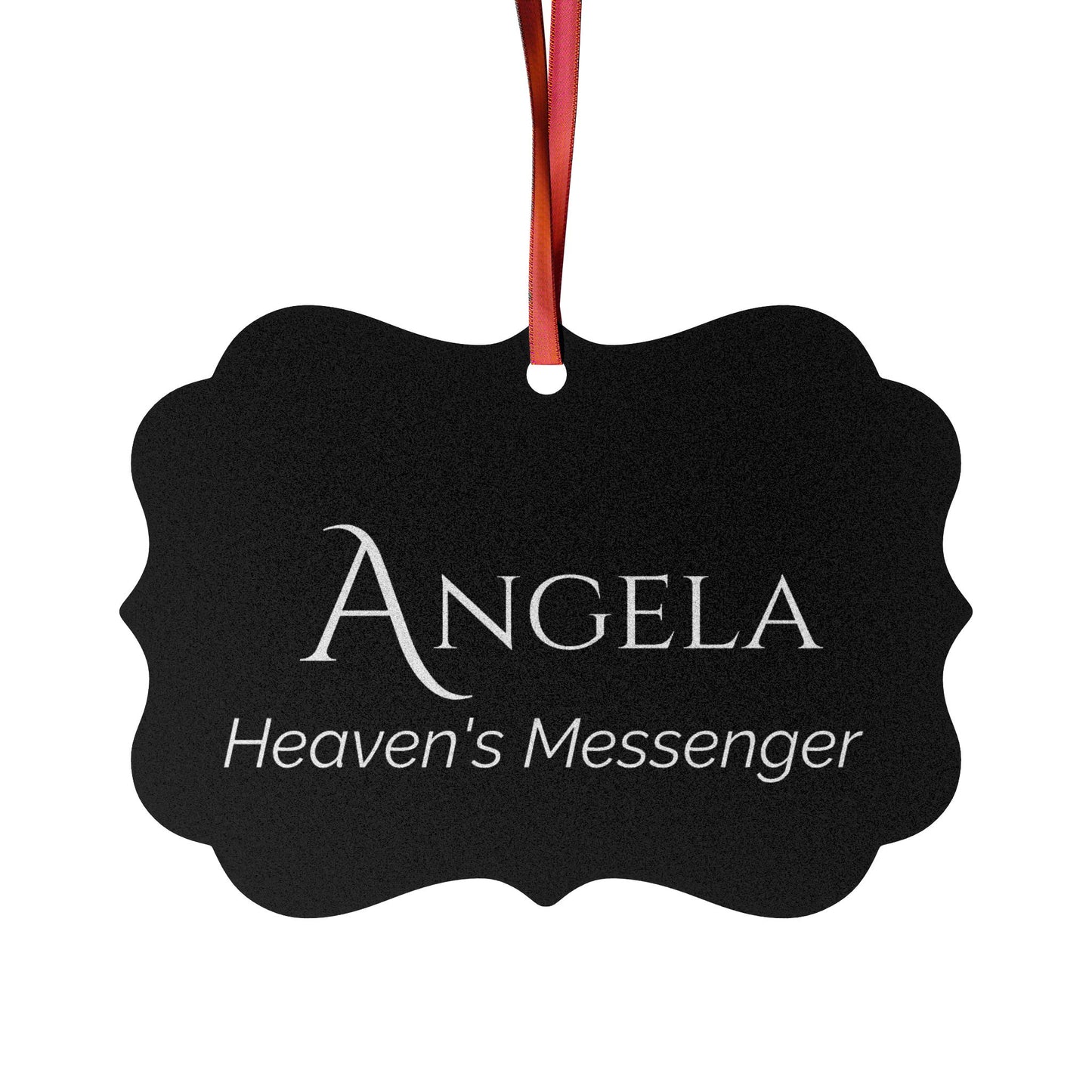 Angela - Elegant Custom Name Meaning Ornament