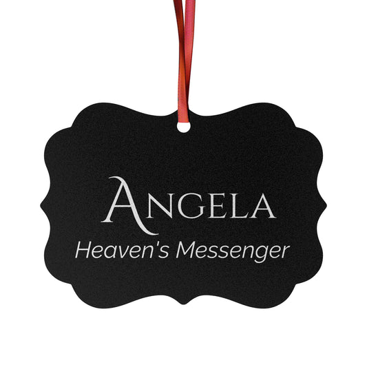 Angela - Elegant Custom Name Meaning Ornament