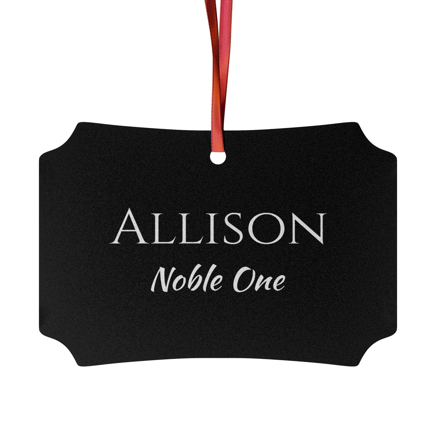 Allison - Elegant Custom Name Meaning Ornament