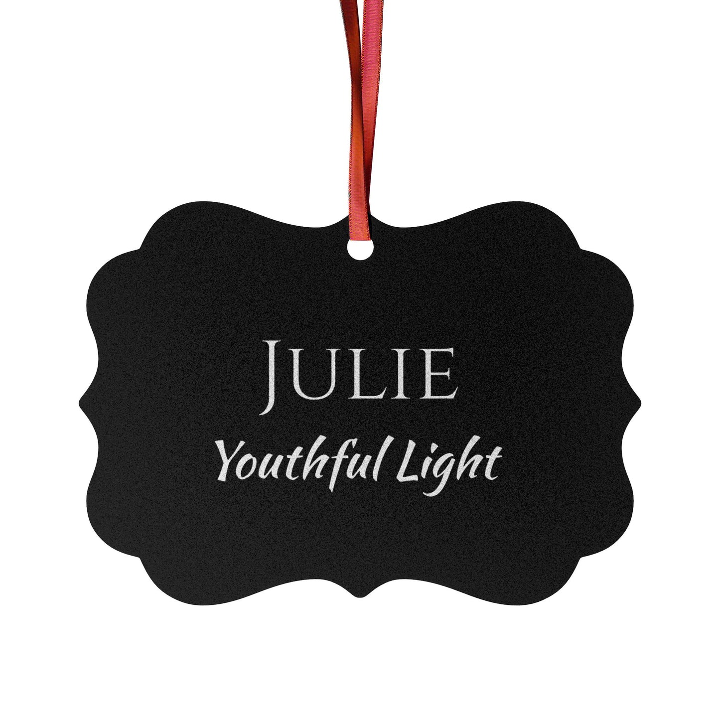 Julie - Elegant Custom Name Meaning Ornament