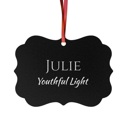 Julie - Elegant Custom Name Meaning Ornament