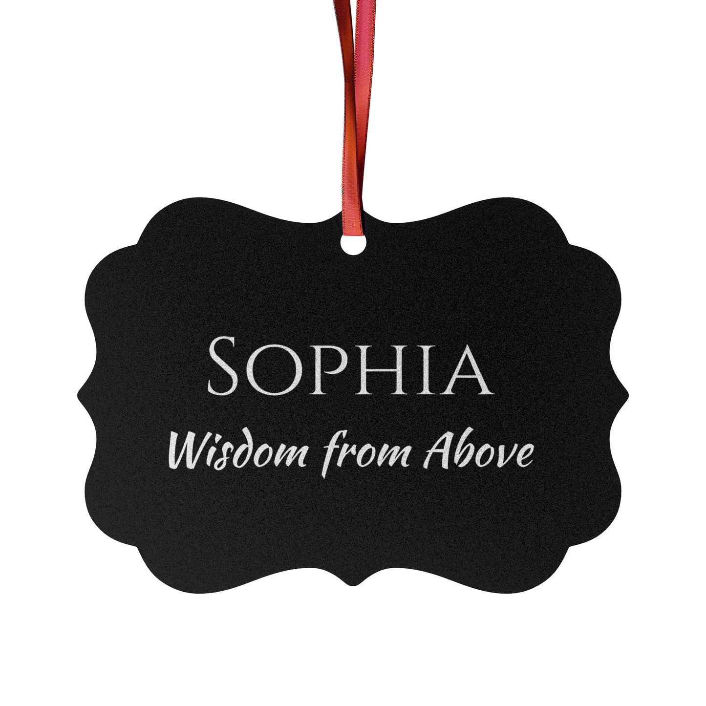 Sophia - Elegant Custom Name Meaning Ornament