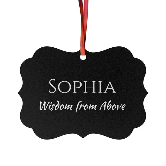 Sophia - Elegant Custom Name Meaning Ornament
