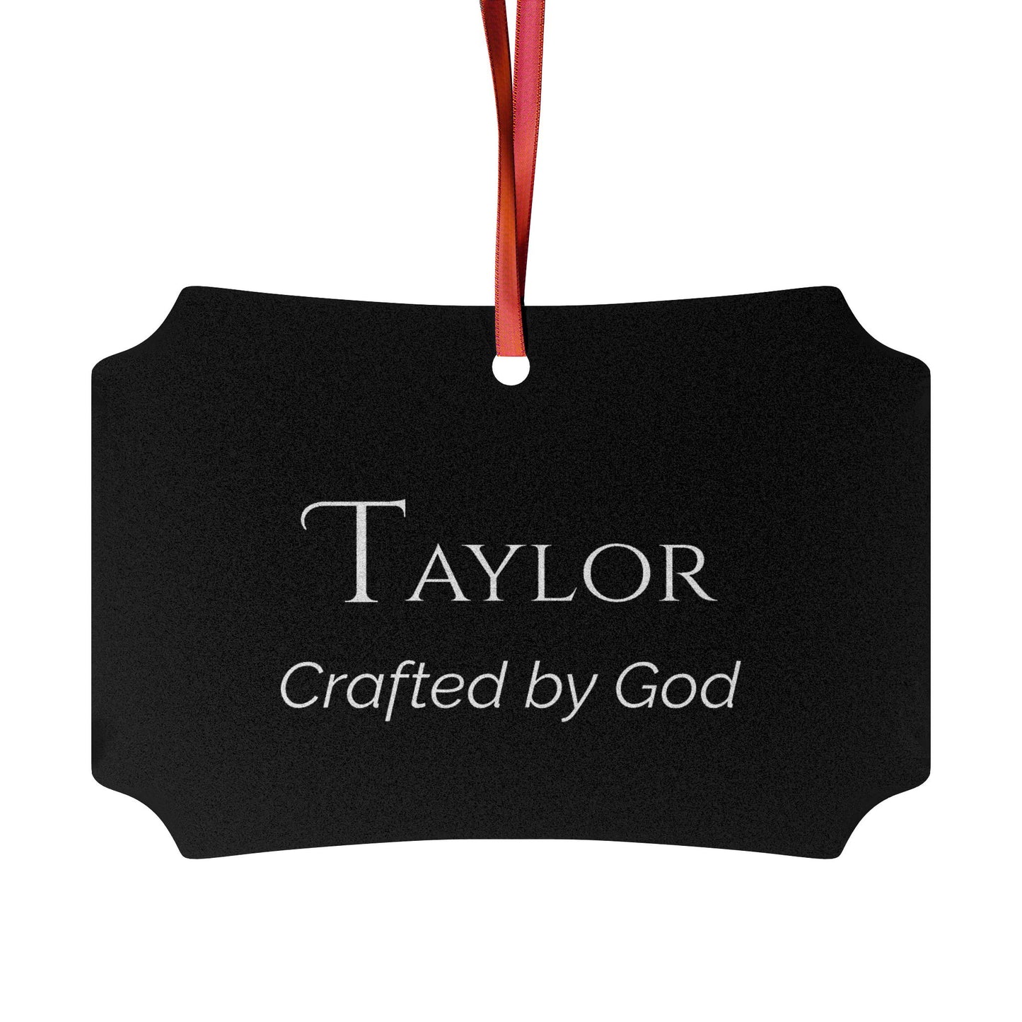 Taylor - Elegant Custom Name Meaning Ornament