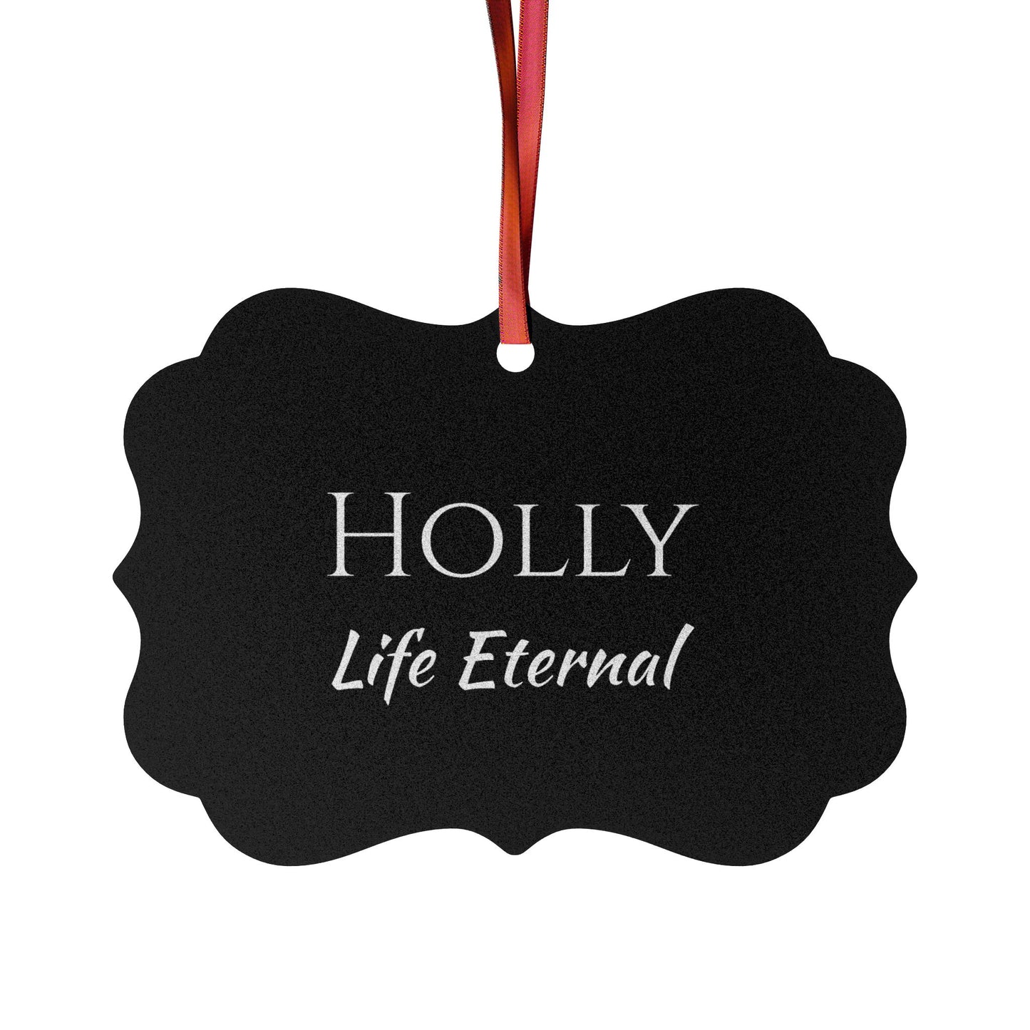 Holly - Elegant Custom Name Meaning Ornament