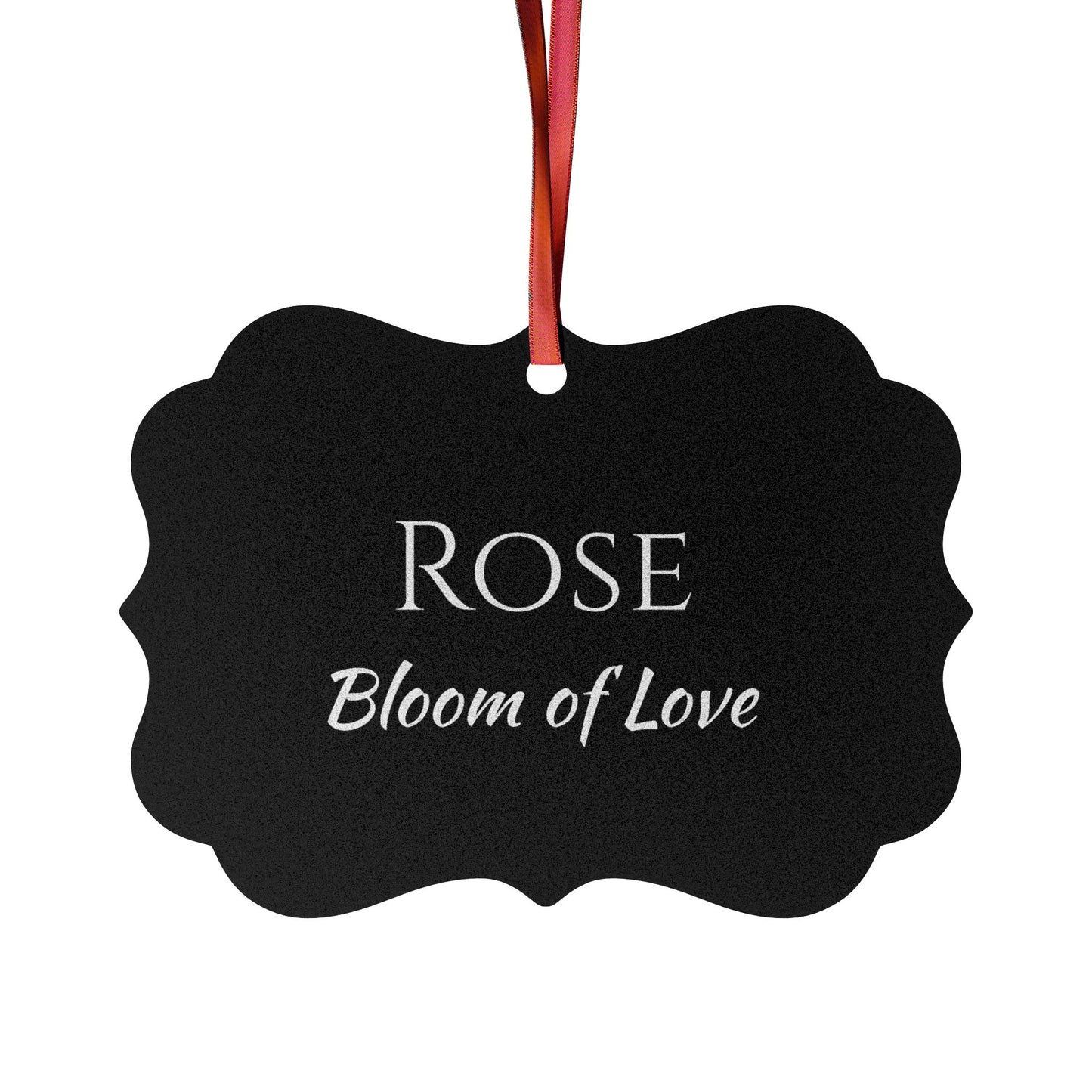 Rose - Elegant Custom Name Meaning Ornament