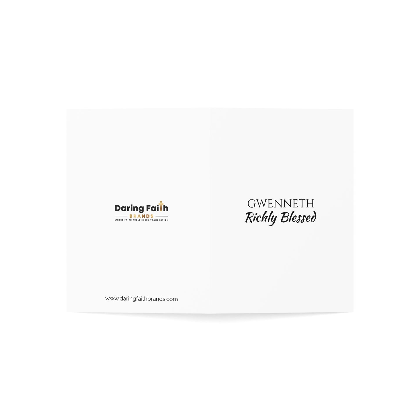 Gwenneth - Personalized Name Meaning Card with Poem