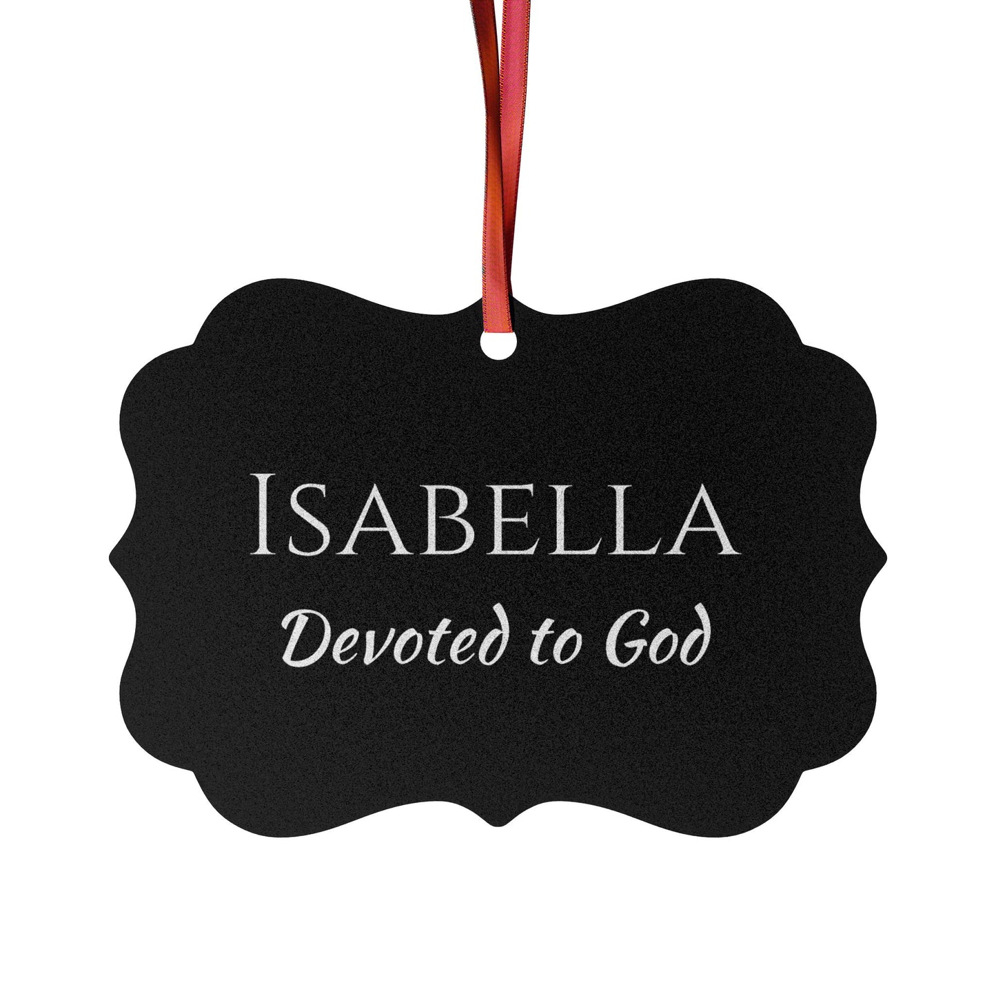 Isabella - Elegant Custom Name Meaning Ornament