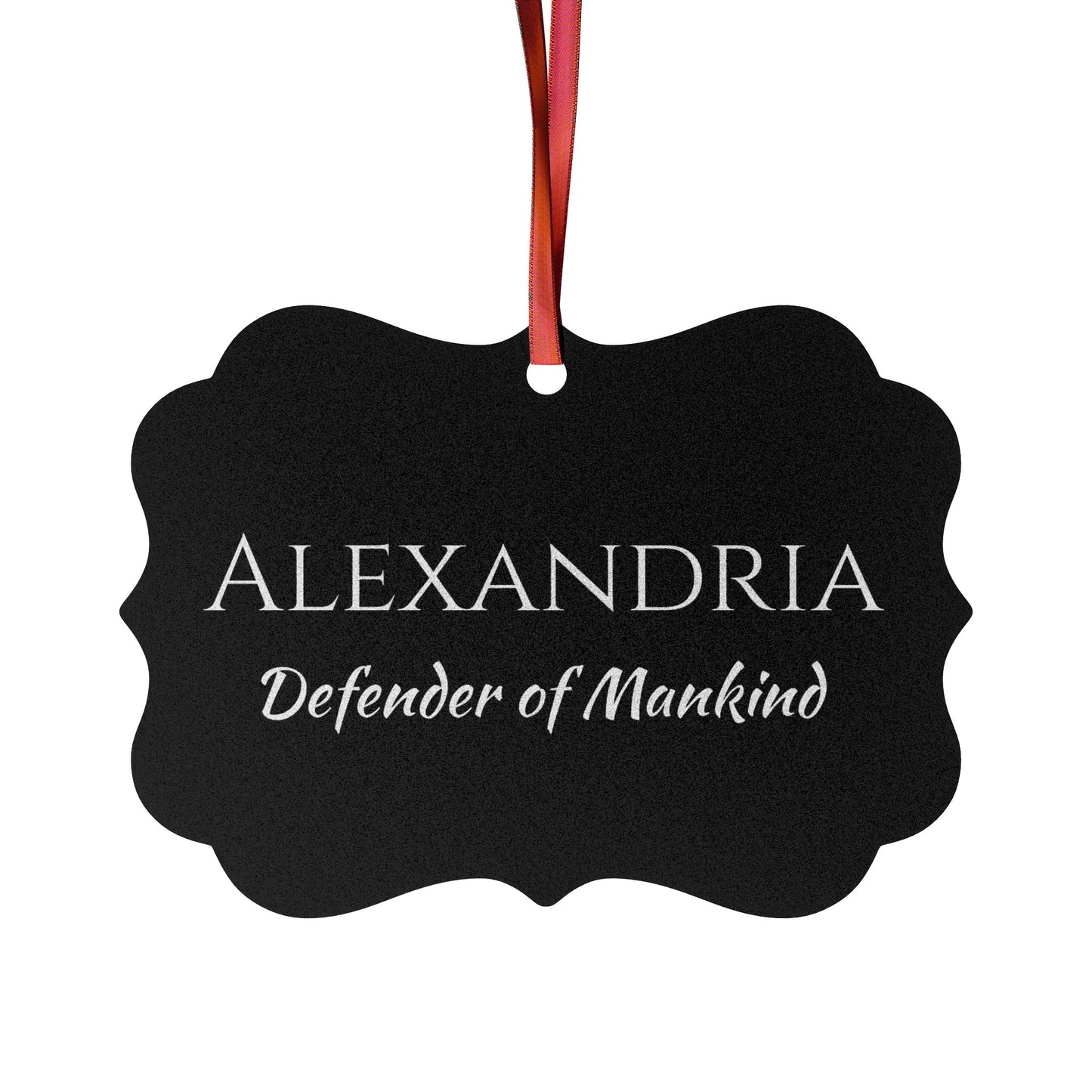 Alexandria - Elegant Custom Name Meaning Ornament