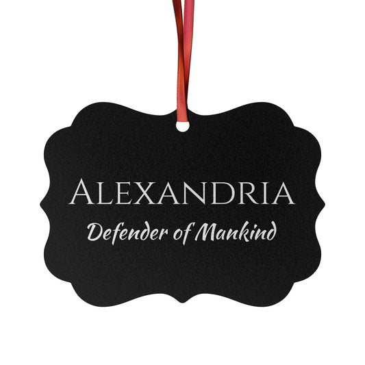 Alexandria - Elegant Custom Name Meaning Ornament