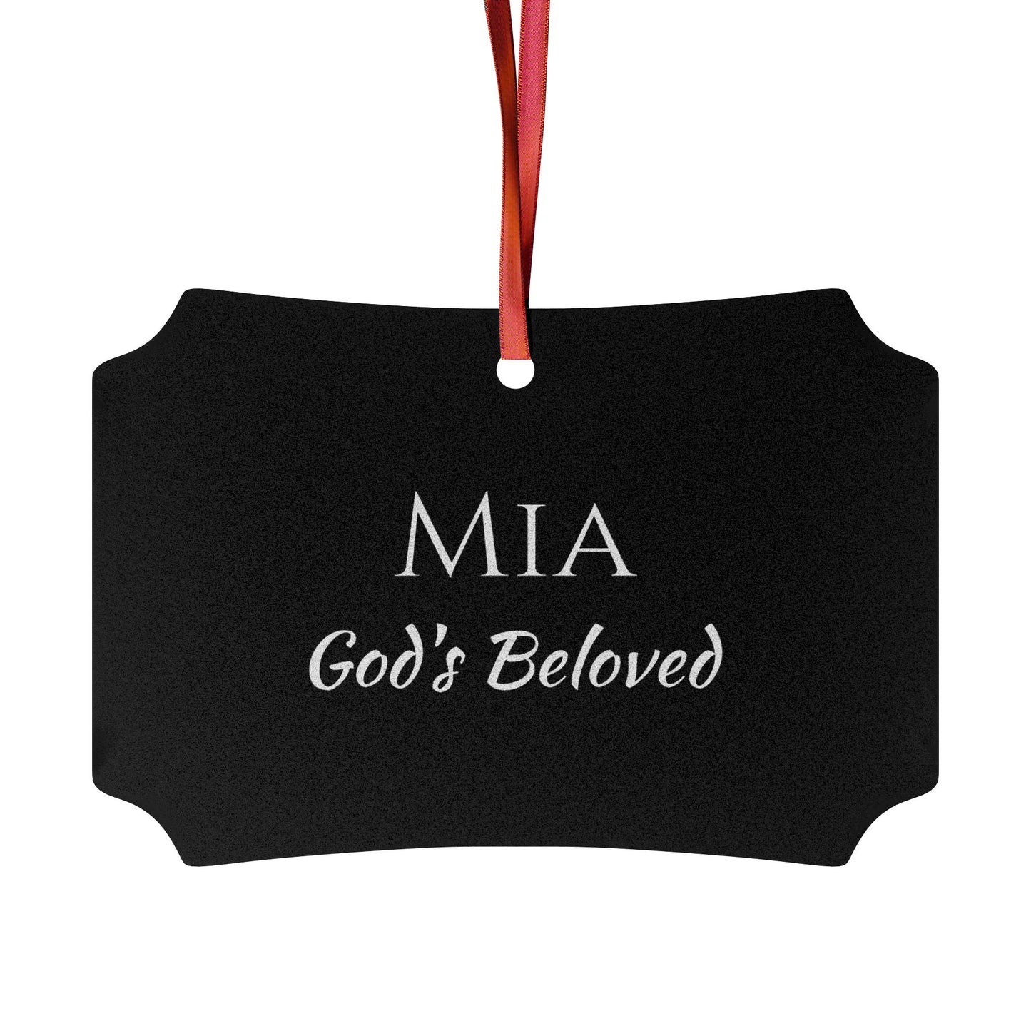 Mia - Elegant Custom Name Meaning Ornament