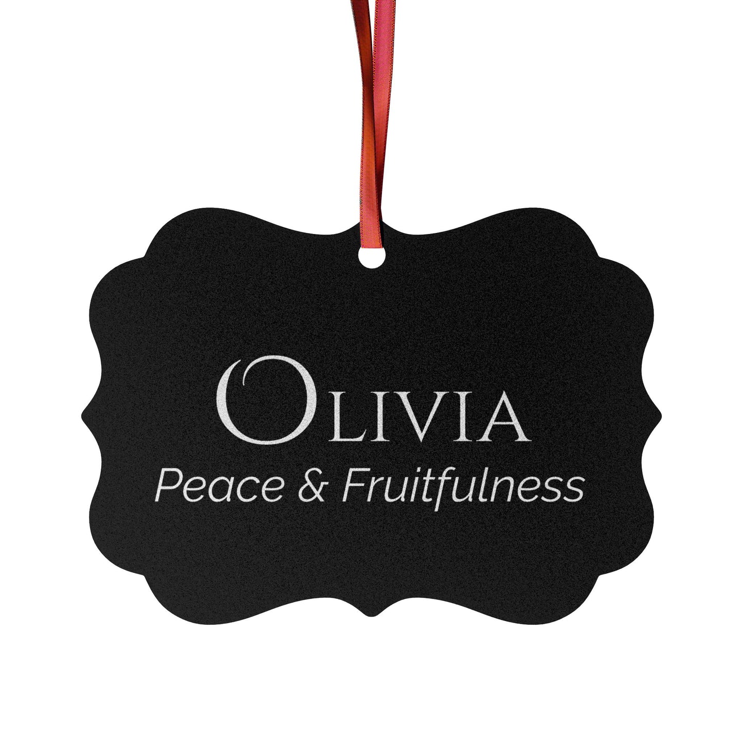 Olivia - Elegant Custom Name Meaning Ornament