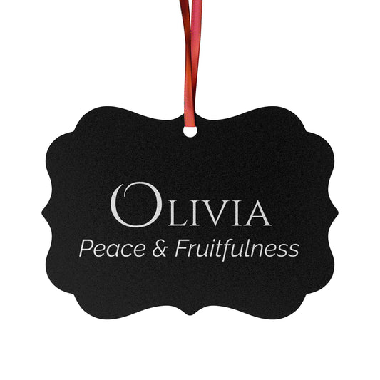 Olivia - Elegant Custom Name Meaning Ornament