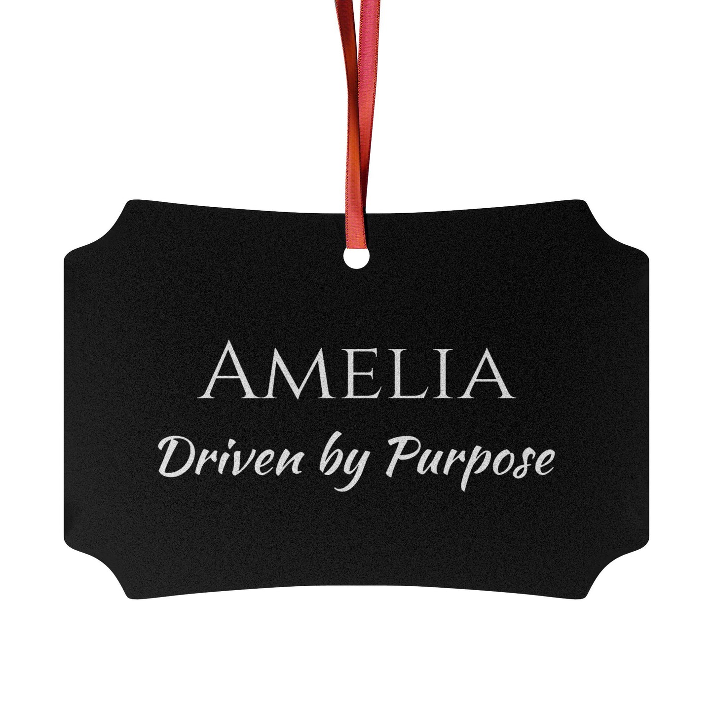 Amelia - Elegant Custom Name Meaning Ornament