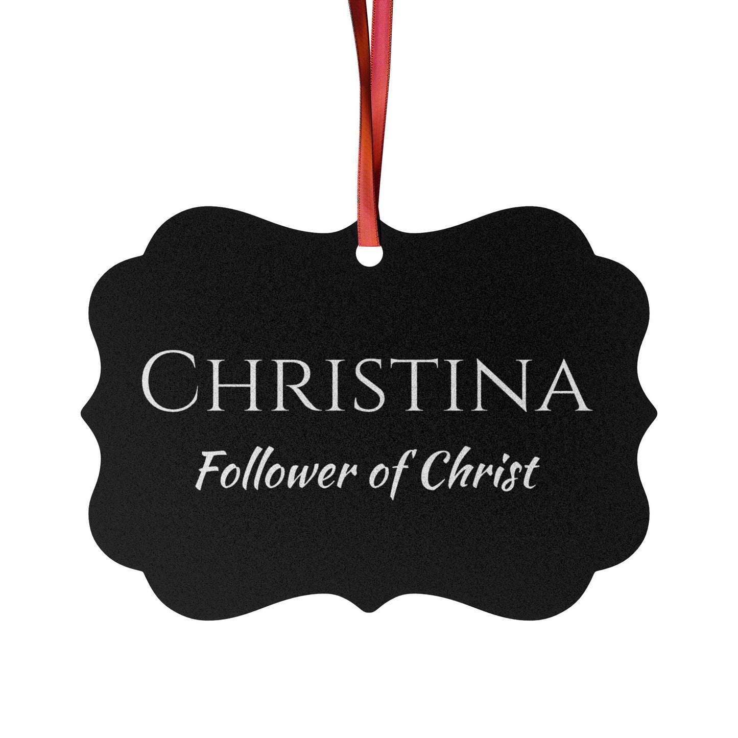 Christina - Elegant Custom Name Meaning Ornament