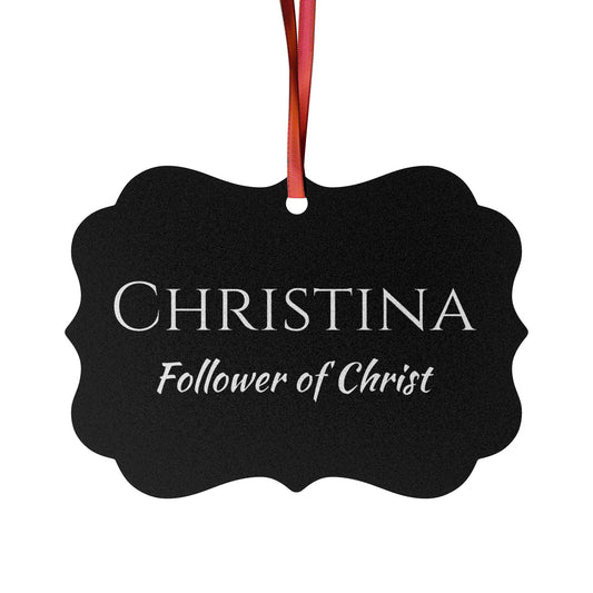 Christina - Elegant Custom Name Meaning Ornament