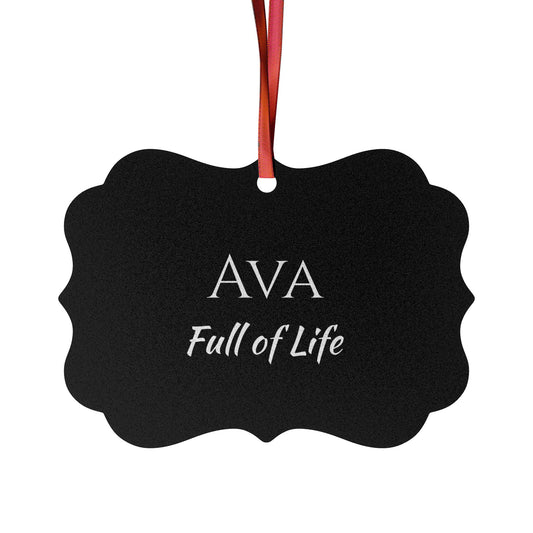 Ava - Elegant Custom Name Meaning Ornament