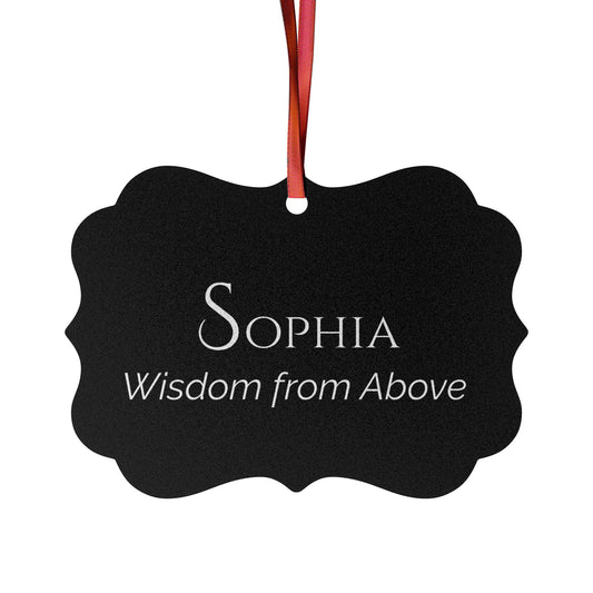 Sophia - Elegant Custom Name Meaning Ornament