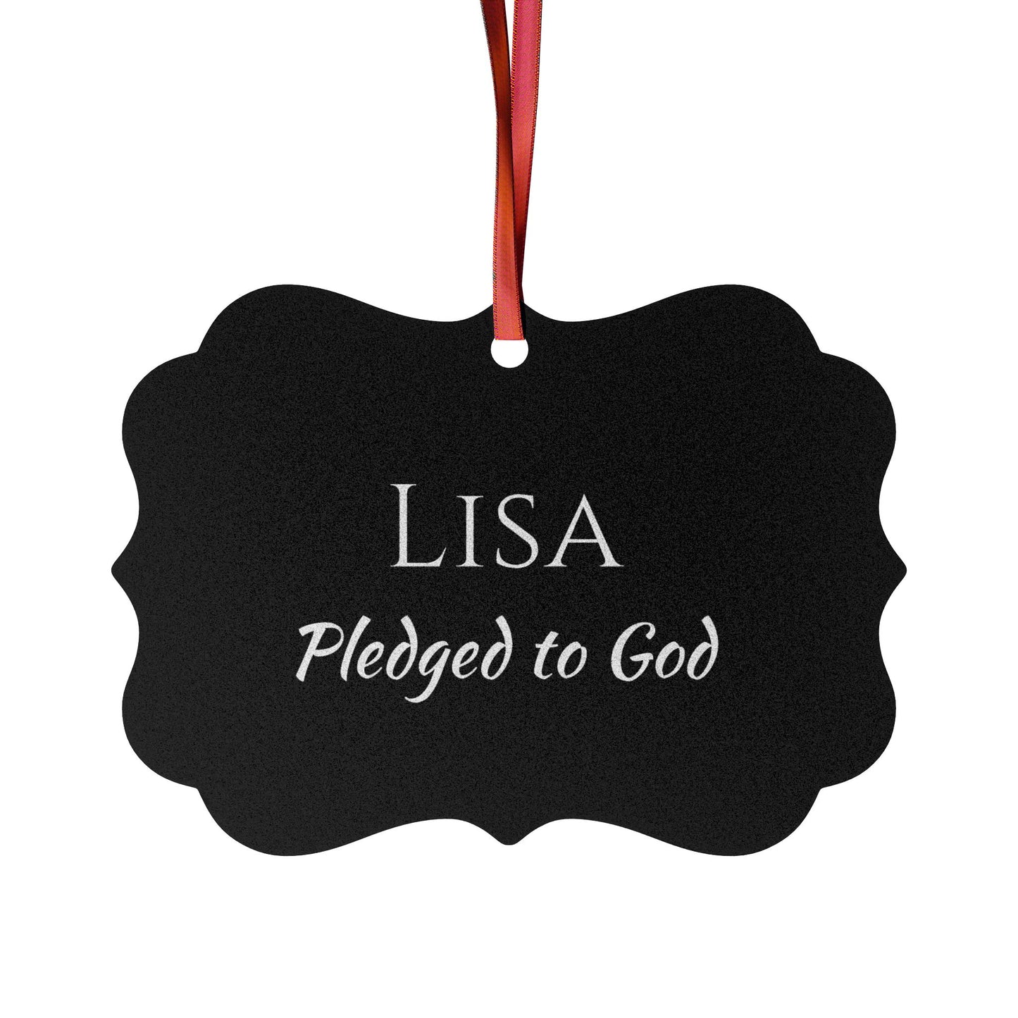 Lisa - Elegant Custom Name Meaning Ornament
