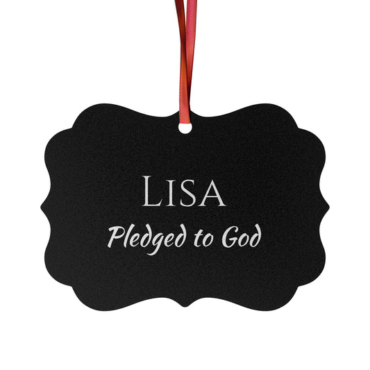 Lisa - Elegant Custom Name Meaning Ornament
