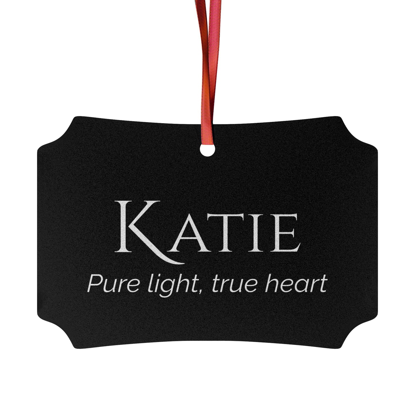 Katie - Elegant Custom Name Meaning Ornament