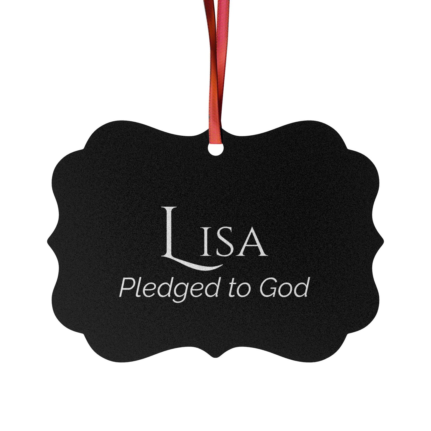 Lisa - Elegant Custom Name Meaning Ornament