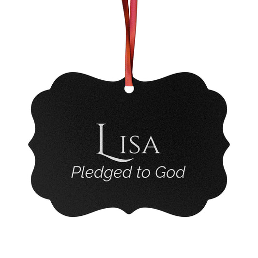 Lisa - Elegant Custom Name Meaning Ornament