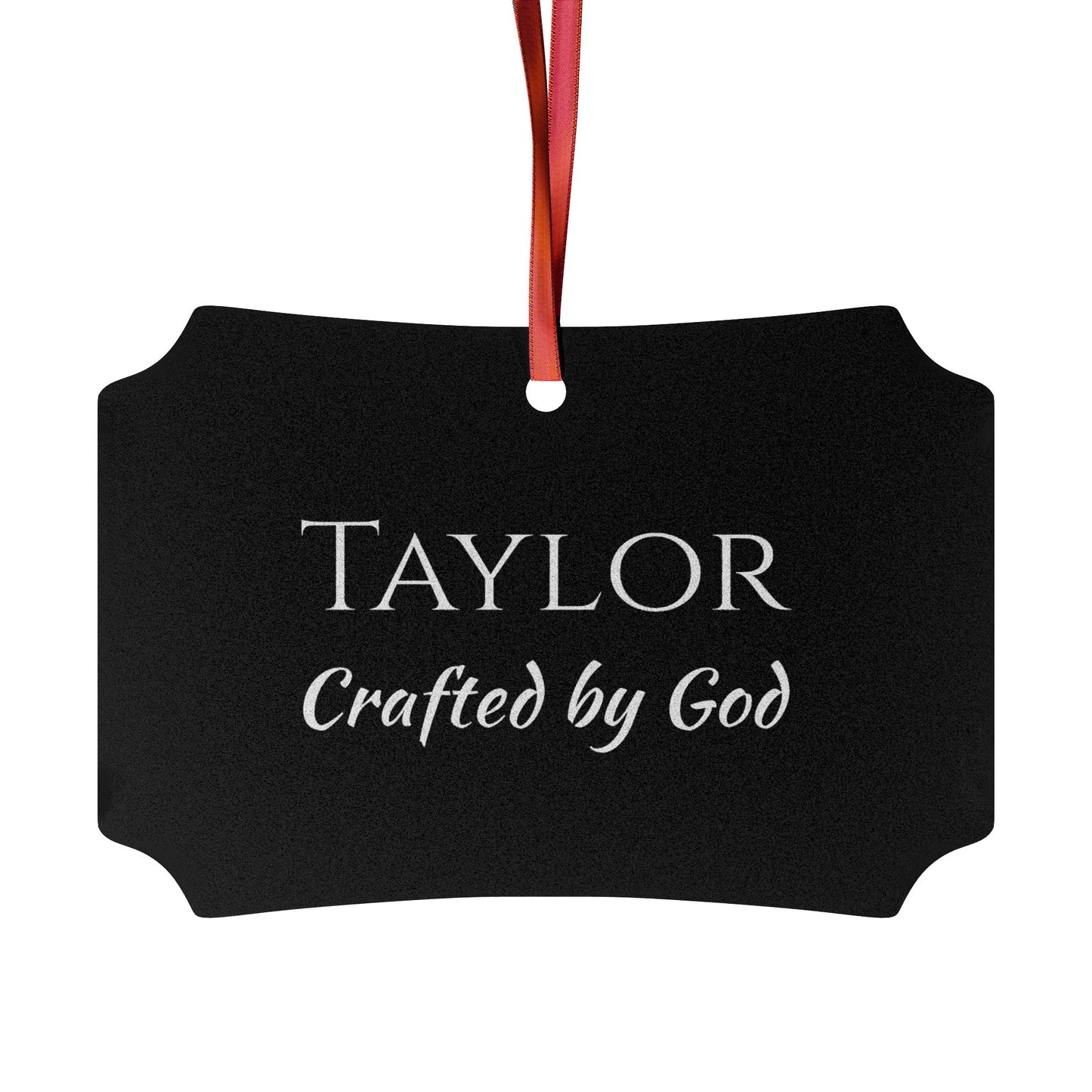 Taylor - Elegant Custom Name Meaning Ornament