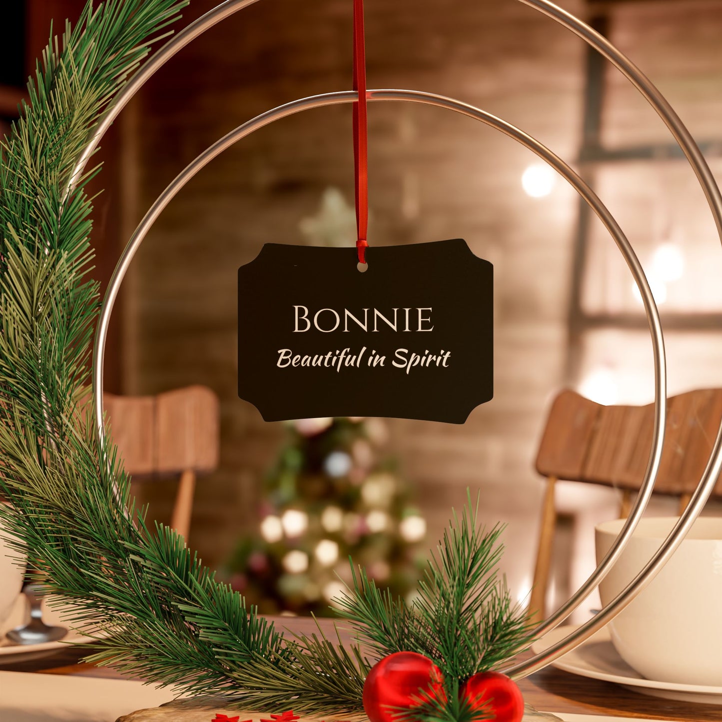 Bonnie - Elegant Custom Name Meaning Ornament