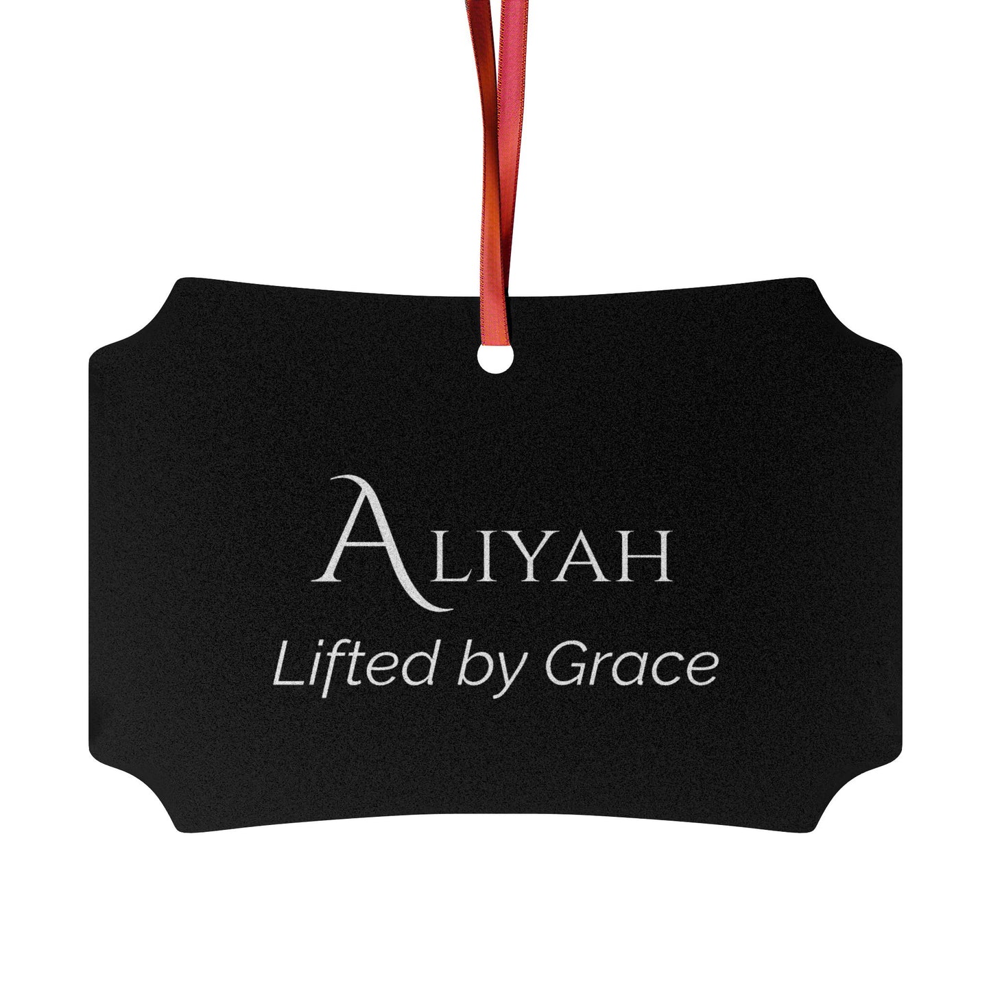 Aliyah - Elegant Custom Name Meaning Ornament