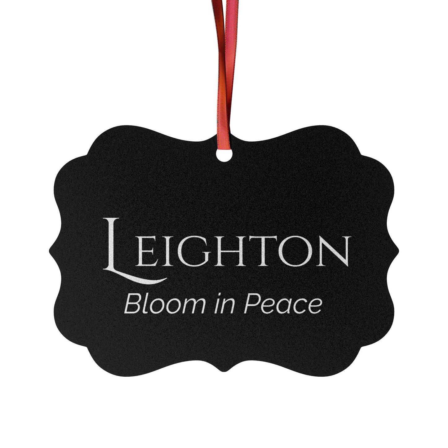 Leighton - Elegant Custom Name Meaning Ornament