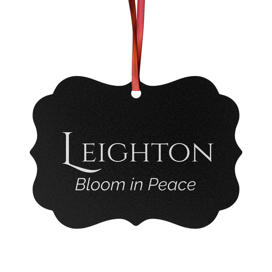 Leighton - Elegant Custom Name Meaning Ornament