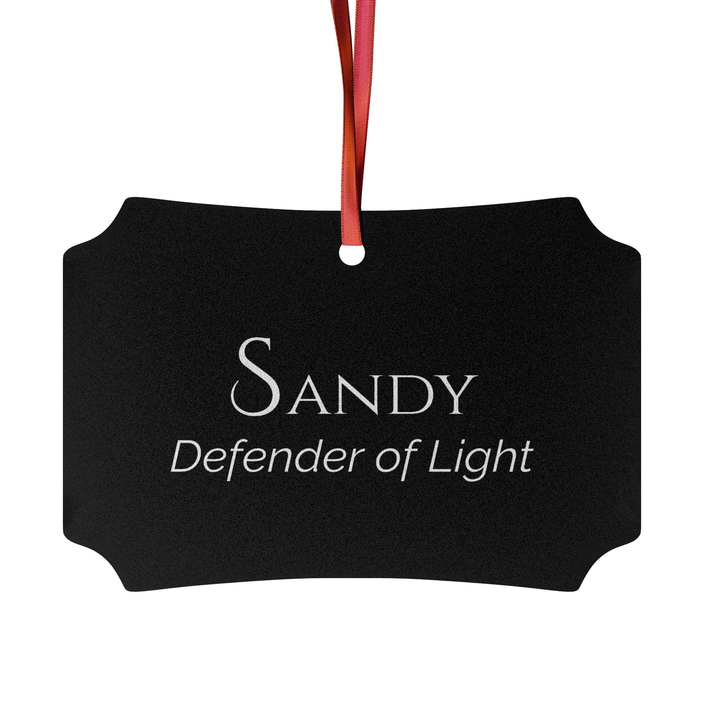Sandy - Elegant Custom Name Meaning Ornament