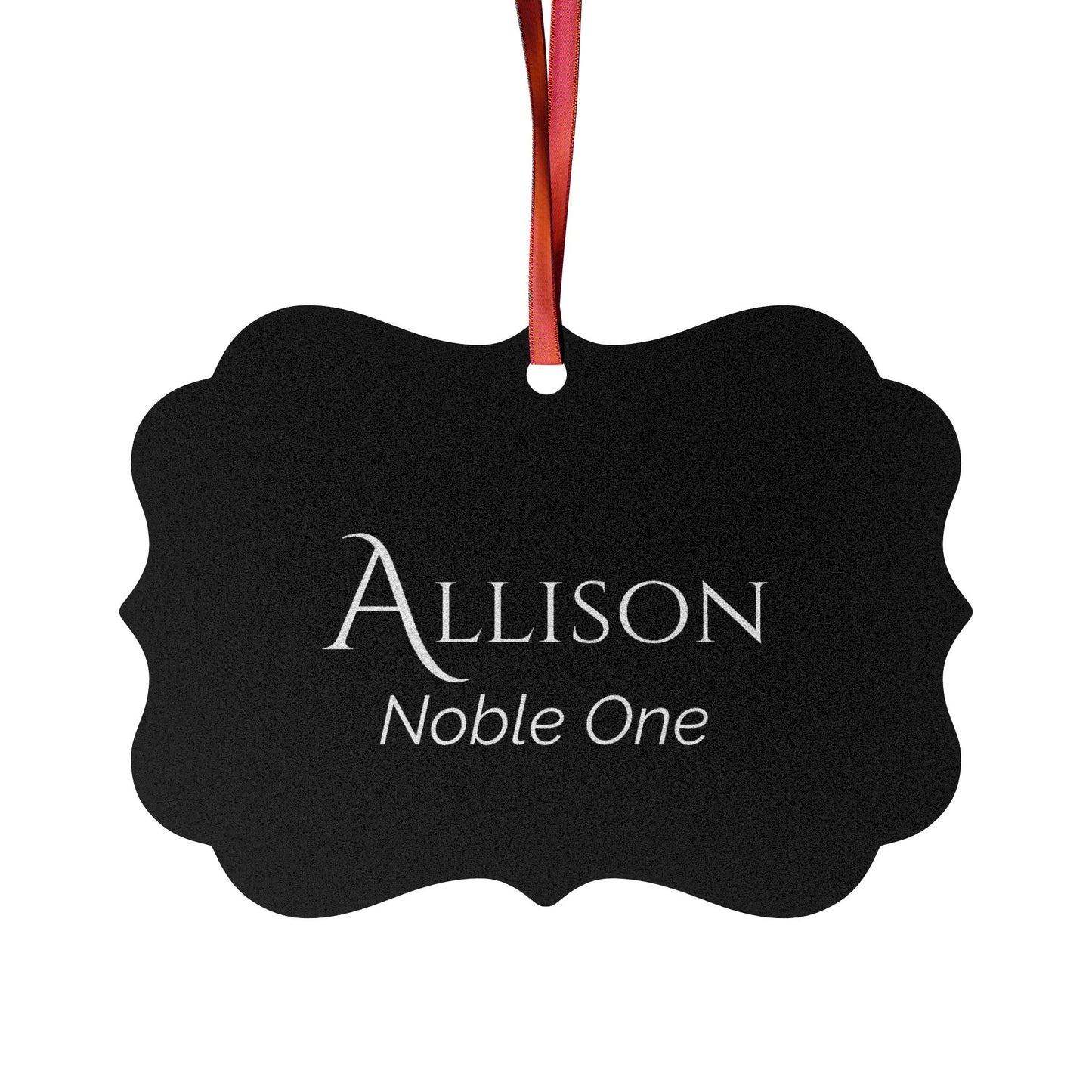 Allison - Elegant Custom Name Meaning Ornament